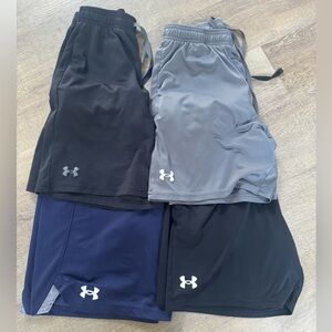 Under Armour Black, Gray, and Navy Shorts Bundle